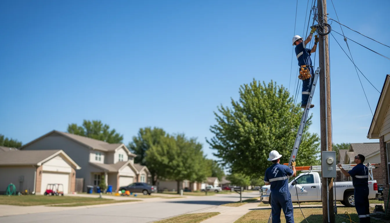 Residential electrician providing installation services in Pana, IL